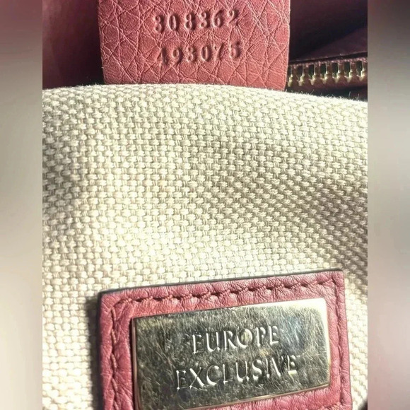 Gucci pink leather soho satchel handbag - Picture 10 of 12